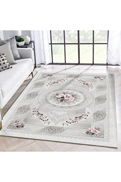 Sermod 10230-SERMOD Modern Süngerli Lastikli Halı örtüsü --non-slip carpet co...