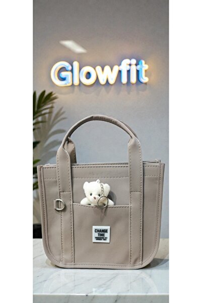 Glowfit Shine Your Shape Kadın Vizon Su Geçirmez Buzzy Kumaş Omuz Çantası – F...