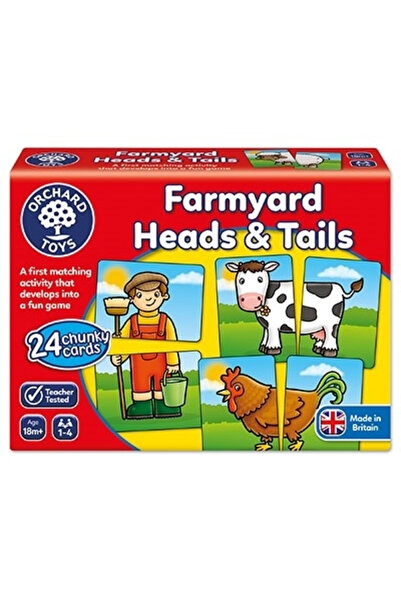 Orchard Toys Joc educativ de potrivire - Farmy Heads & Tails (Prietenii fermei)