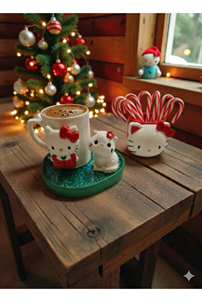 Renklerin Atölyesi Yılbaşına özel hello kitty set-4lü