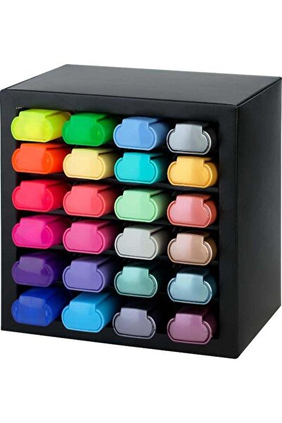 Generic مجموعة أقلام التظليل فابر كاستل 46 - حامل (24 قلمًا)