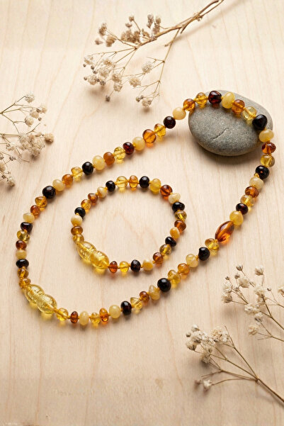 Yebege Baltık Kehribar Çocuk Kolye & Bileklik