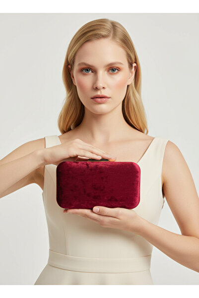 Wedding Fashion Geantă de seară pentru femei din catifea ondulată de lux cu d...