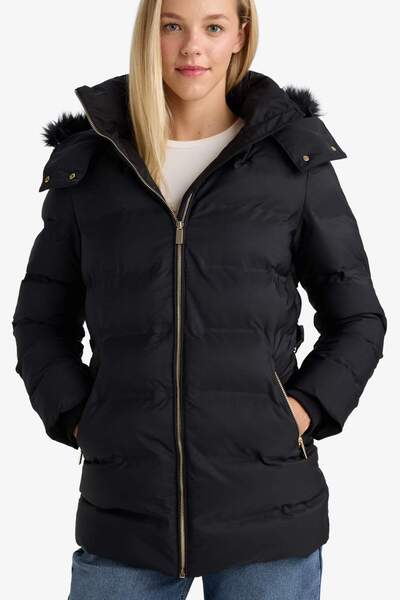 DeFacto Waterproof Regular Fit Hooded Parka F7424Ax26Sp