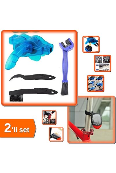 HerEveOyuncak Bisiklet Zincir Temizleme Fırçası Seti 4 Parça + Solar Şarj Edi...