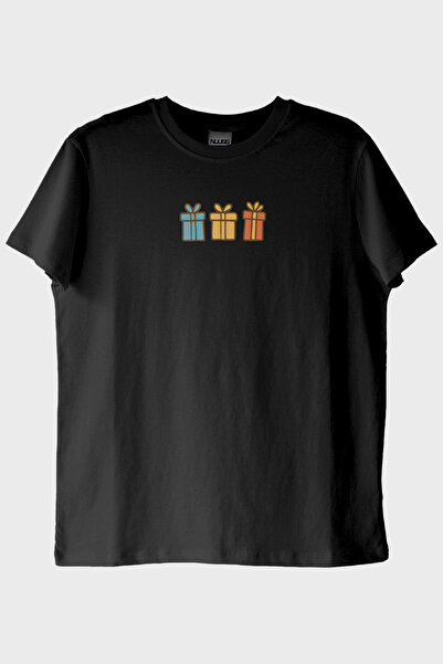 Generic Brand Colorful Gifts Black T-Shirt