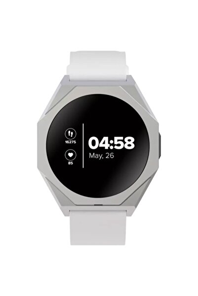 CANYON Ceas inteligent Otto SW-86 (Android/iOS), silicon, argintiu