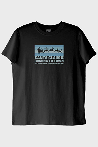 NUUGG تي شيرت سانتا كلوز باللون الأسود