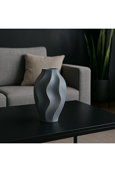 Vescarri مزهرية على شكل أمواج - إكسسوار منزلي زخرفي أنيق بخطوط عضوية