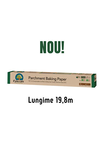 If You Care Unbleached, chlorine-free, compostable baking paper, roll 19.8 m,