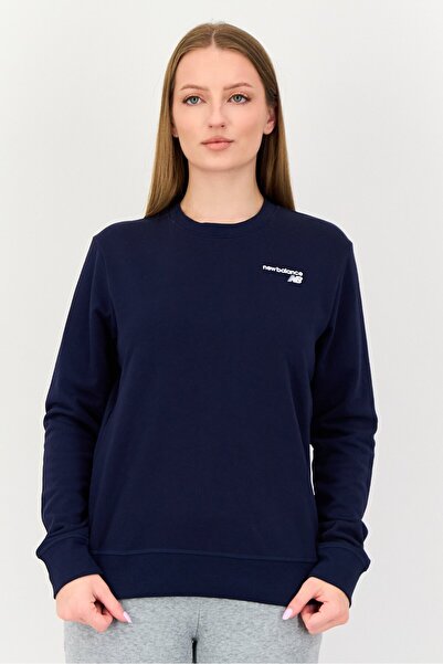 New Balance Women Sportswear Fit Long Sleeve Training Sweatshirt, Navy Blue