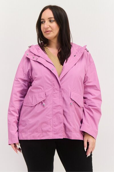 Geox Women Plain Windbreaker Jacket, Purple
