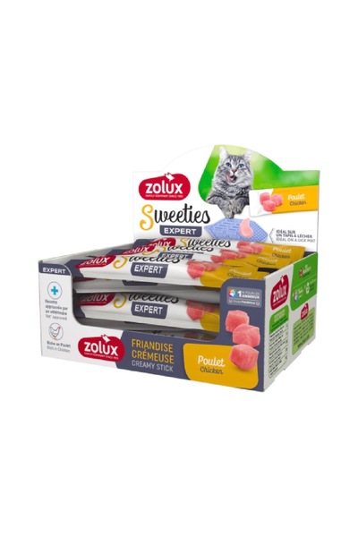 Zolux زولكس سويتيز الكريمية بالدجاج 14غ * 48 ظرف