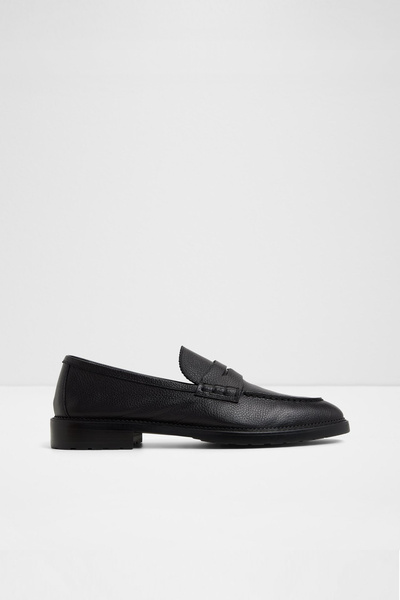 Aldo MELVILLE-IN - Erkek Siyah Hakiki Deri Slip-On Loafer