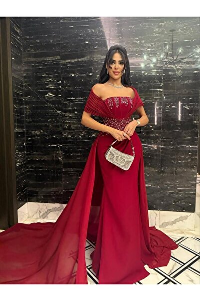 NO BRAND فستان بوتيك أحمر