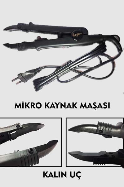 ozbience ماكينة وصلات الشعر باللون الأسود السميك 9 مم، أداة احترافية لتطويل ا...