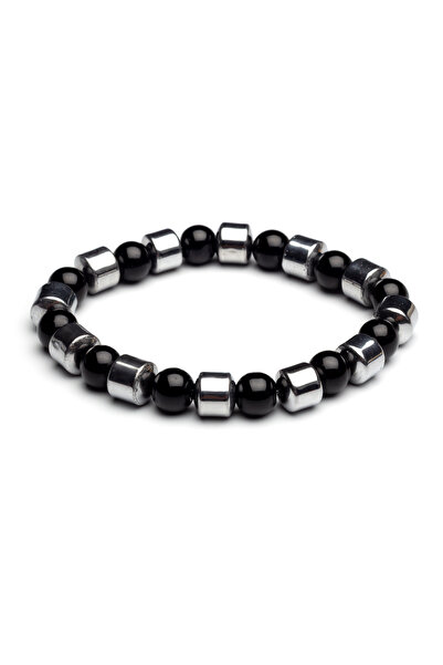 OTTOTESBİH Protection Energy Balance Chakra Bracelet Onyx-Hematite Combination