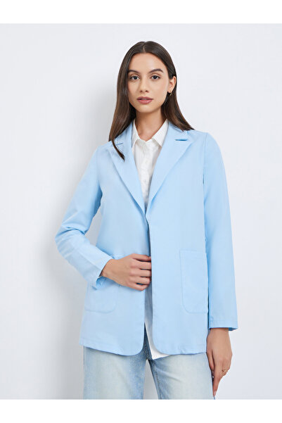 Take Two By Styli Women Solid Pocket Detail Long Sleeve Blazer