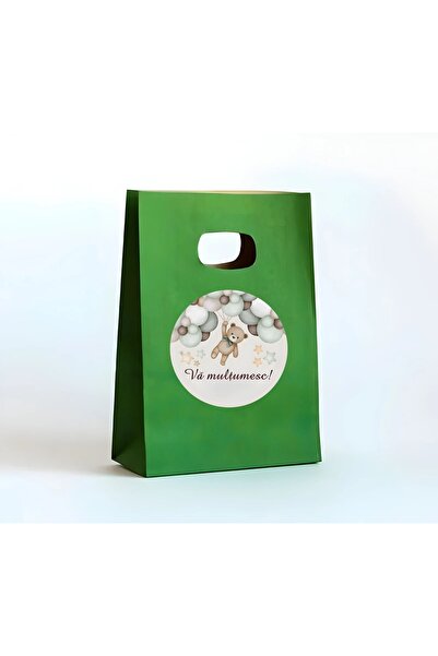 Invitatii Originale Πράσινη τσάντα URSULET - σετ 20 τεμαχίων
