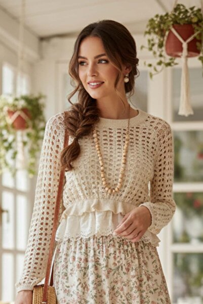 Yağmur Butik Tricotaje cu detalii brodate