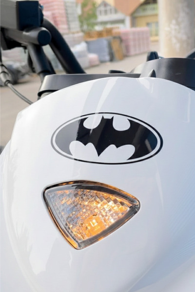 Banxtre Dekoratif Siyah Batman Logo Sticker Araba-Motor için Etiket 8CMX4CM (...