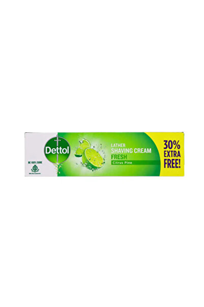 Dettol Lather Shaving Cream Fresh Citrus Pine Fragrance Cream- 78gms