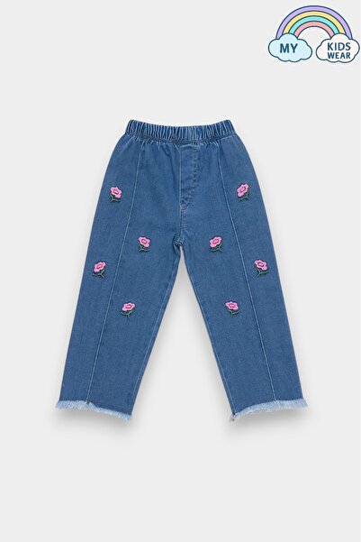 My Kids Wear Pantaloni de blugi confortabili pentru fete croială 2-7 ani 12352
