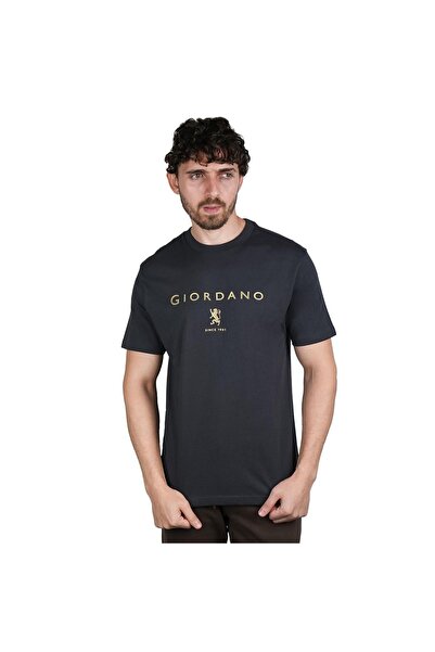 Giordano تي شيرت رجالي بطبعة مميزة