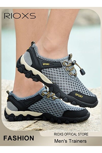 RIOXS Men's Water Shoes, Quick Dry Sports Aqua Shoes, Soft Hiking Shoes, Athl...