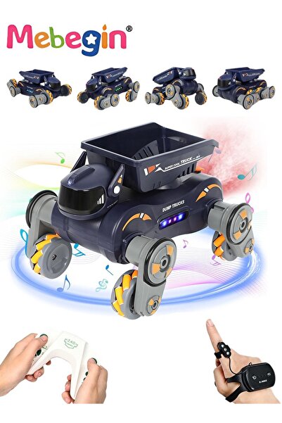 MEBEGIN Stunt Robot Dog Toys for Kids, Cool Mechanical Dog with Spray Functio...