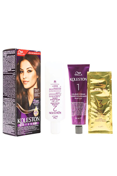 Koleston Intense Grey Coverage long-Lastingness Hair Color- 304/5 Addictive Dark Mahogany