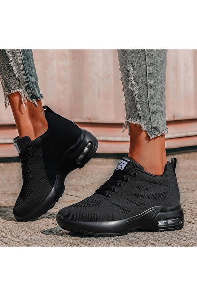 SOSENFER Women's outdoor shoes, comfortable, breathable, height-increasing, a...