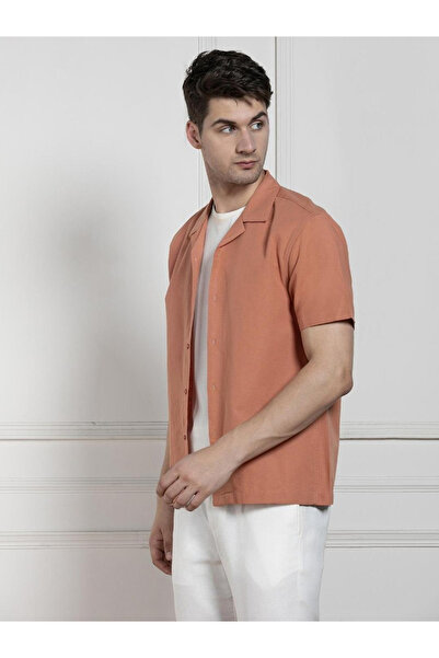 Dennis Lingo By Styli Men Cuban Collar Cotton Relaxed Fit Shirt