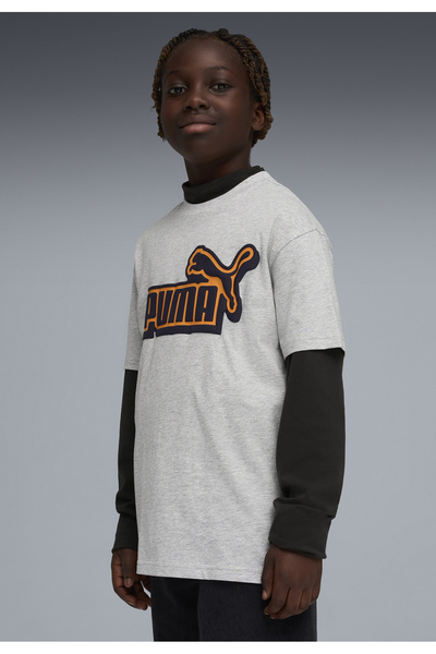 Puma Tricou grafic relaxat Essentials Logo Lab pentru tineri