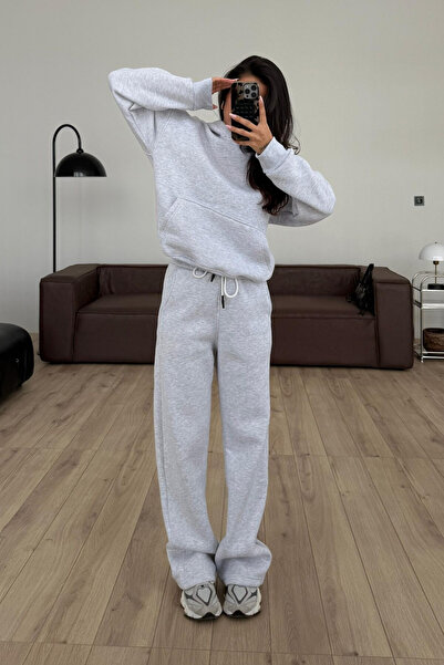 BARLİZ KADIN Baggy Unisex Trend Model Kalın Oversize Eşofman Takımı