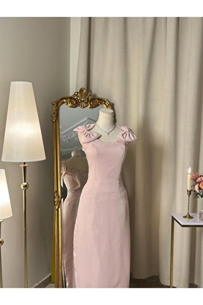 vanus fashion 6375- فستان سهرة ( لونين )