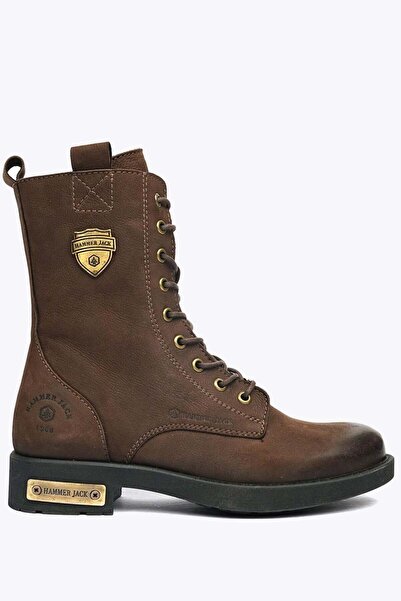 Hammer Jack Della Hakiki Deri Kahverengi Kadın Bot 10223930-Z