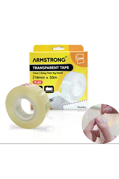 Armstrong Transparent adhesive stationery tape in an OPP box P42, 18mm x 33m.