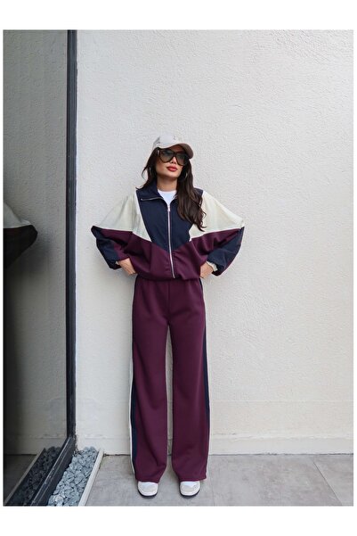 ESRAHELVACI Parachute Detail Zippered Tracksuit Set