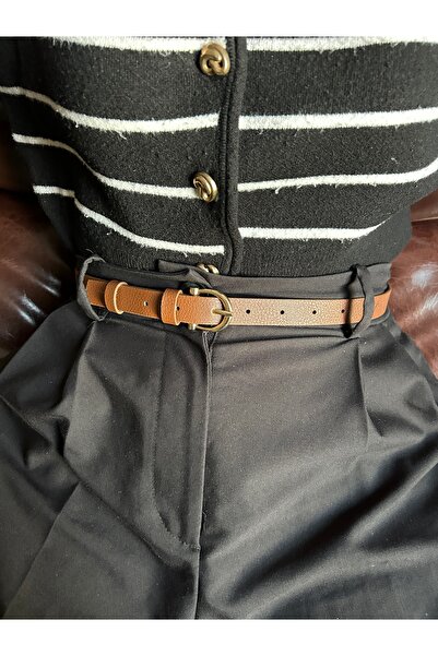 LİA KEMER Curea cu cataramă aurie pentru femei cu model Jeer Half Moon, curea...