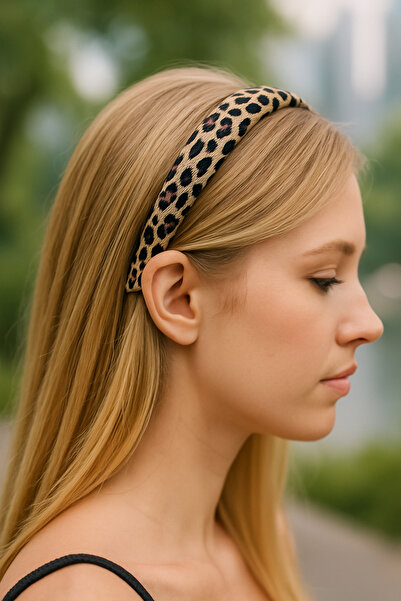 PaminBags Aksesuar Leopard Pattern Fiber Filled Puffy Crown