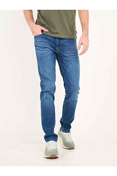 Timeout Blugi barbat slim cu aspect decolorat