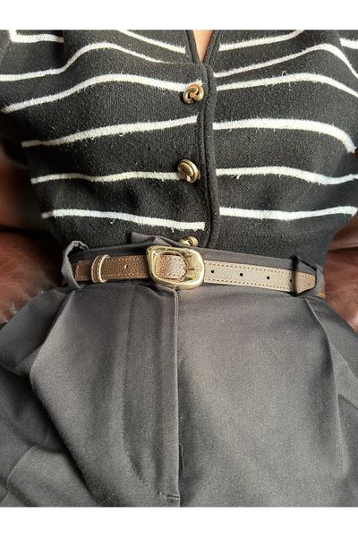 LİA KEMER حزام نسائي ذهبي منقوش من جوي، حزام للسترة، حزام للملابس، حزام للبنطلون