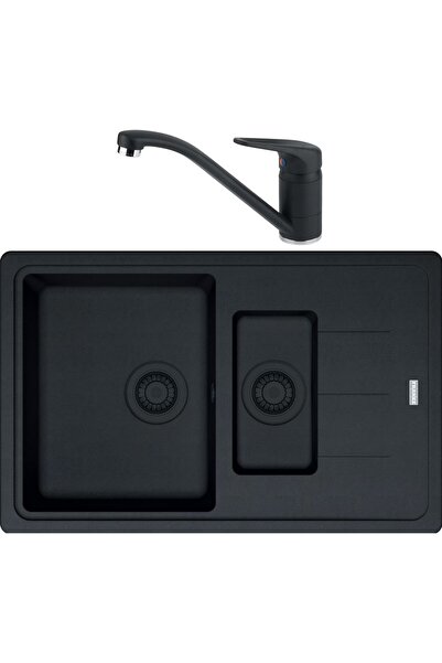 Franke Fragranite kitchen sink package BFG 651-78, 780x500 mm + Novara Plus faucet, Black