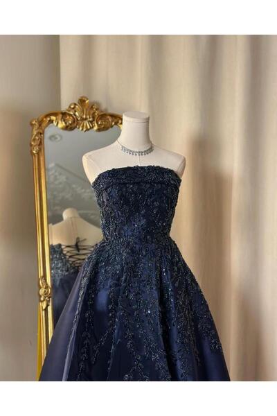 vanus fashion فستان سهرة طويل 4977 ( 3 الوان )