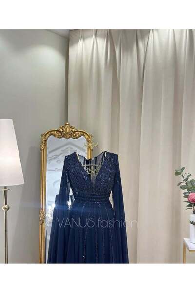 vanus fashion فستان سهرة طويل 4164