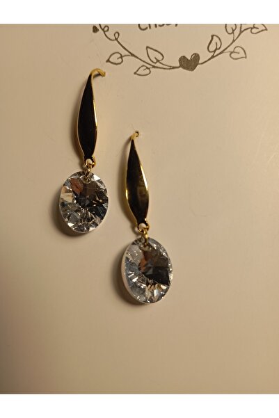 OEM 18K gold plated earrings with Swarovski Comet Argent 12mm