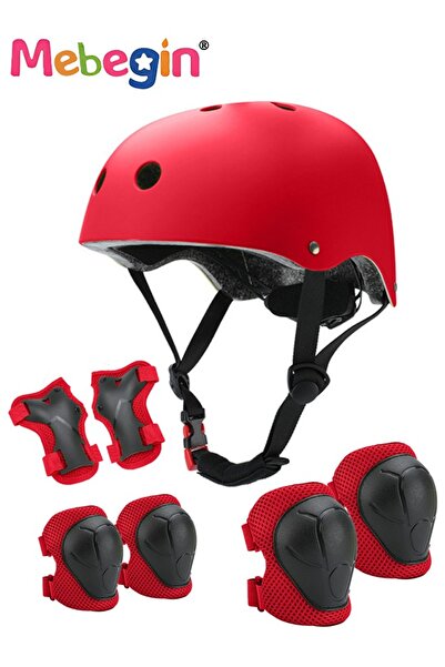 MEBEGIN 7 Pcs Multi-Sport Protective Gear Set with Adjustable Helmet Knee and...