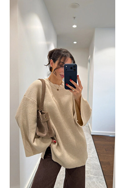 My Blog Steinbesetzter Oversize-Pullover - 26808