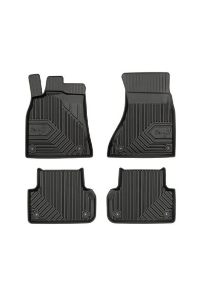 Mammoth Set covorase auto TPE 4 buc No. 77, Fata/Spate, negru, potrivit AUDI ...